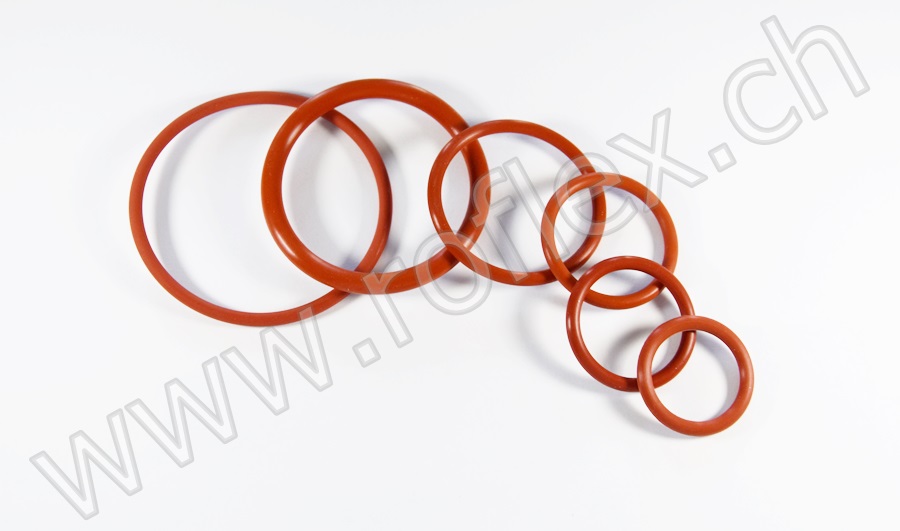 5010-   3/8" SI70 O-Ring (zu Teil "A"), Silikon 70° Shore, Rot